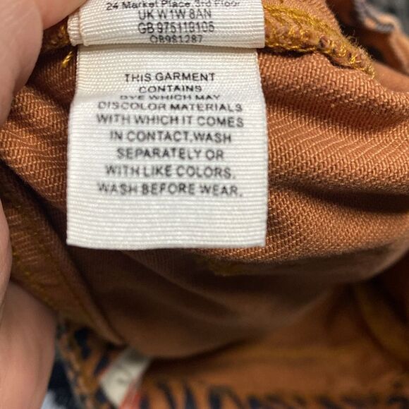 Free People We the free Women's Zip It Up Leopard Print Denim Mini Skirt - Picture 9 of 12